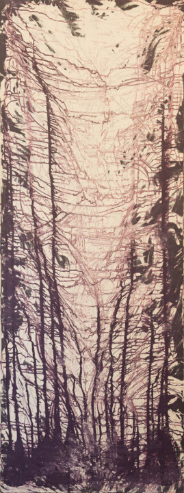 Картина под названием "Breath" - Gvantsa Turmanidze, Подлинное произведение искусства, Акрил Установлен на Деревянная рама д…