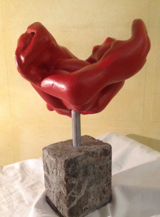 Sculpture titled "la bufera infernal" by Felice Vatteroni, Original Artwork, Cement