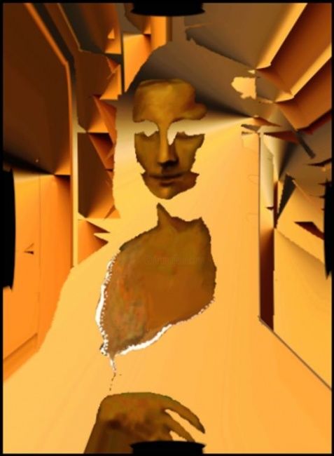 Цифровое искусство под названием "Mona" - Gwenn Artwork, Подлинное произведение искусства, Цифровая живопись