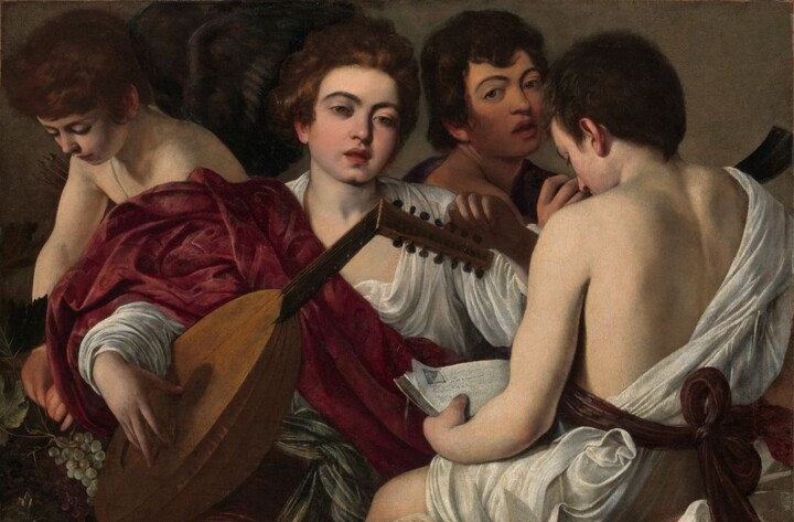 The story of the painting "the Musicians" by Caravaggio