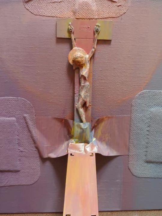 Peinture intitulée "jesus1.jpg" par Gyumjae Ahn, Œuvre d'art originale