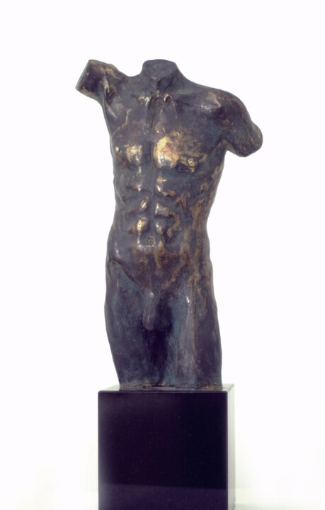 Sculpture titled "Torso" by Gyunay Aliev, Original Artwork, Bronze