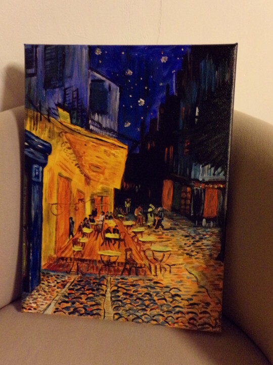 Painting titled "Van Gogh" by H Babylone, Original Artwork, Acrylic