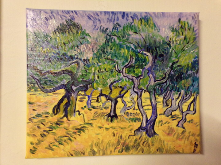 Painting titled "Van Gogh  H.Babylone" by H Babylone, Original Artwork, Acrylic