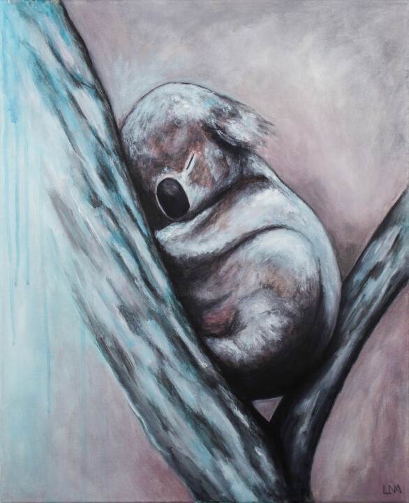 Peinture intitulée "Maman arbre" par Helena Monniello, Œuvre d'art originale, Acrylique Monté sur Châssis en bois