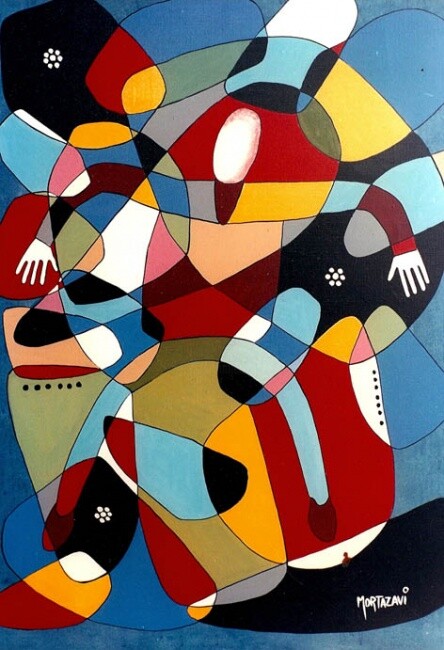 Malerei mit dem Titel "Toile d'Araignée" von H . Mortazavi, Original-Kunstwerk, Öl