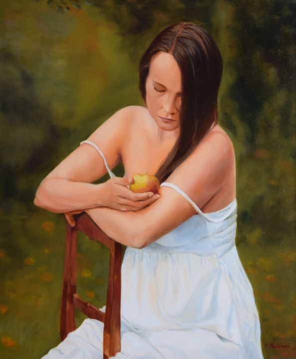 Painting titled "New life" by Silvia Habanova, Original Art, Oil