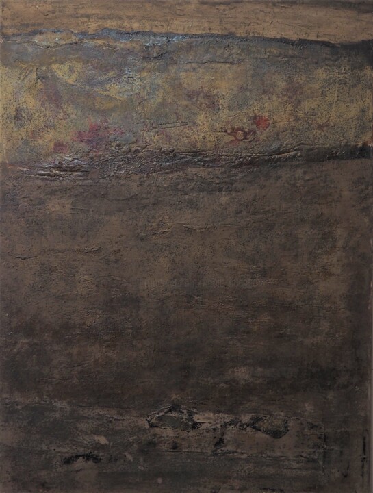 Peinture intitulée "Terre Brûlée" par Habib Hasnaoui, Œuvre d'art originale, Acrylique
