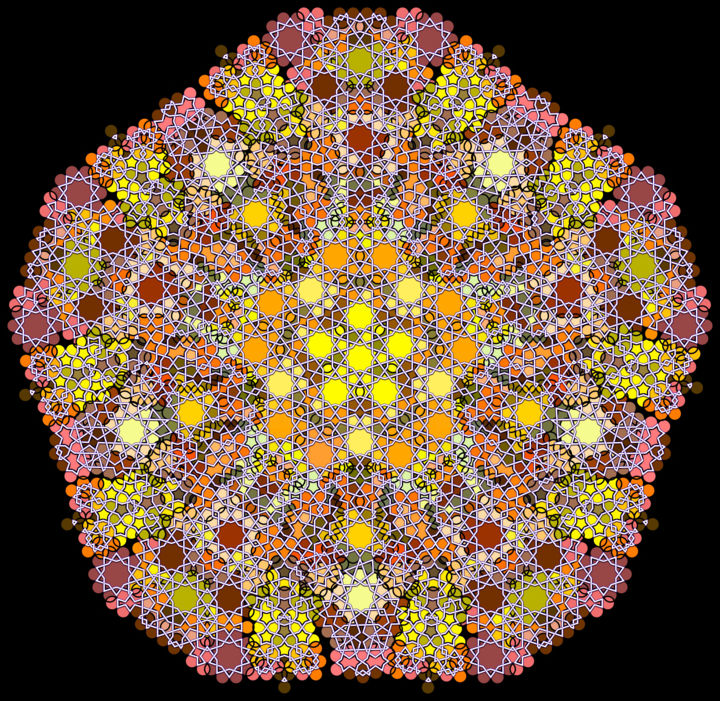Digitale Kunst mit dem Titel "Pentagrama Amarelo" von Kira Habyb Abud, Original-Kunstwerk, Digitale Malerei