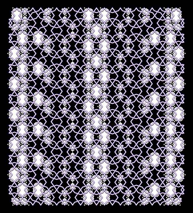 Digital Arts titled "Black Pattern" by Kira Habyb Abud, Original Artwork, 2D Digital Work