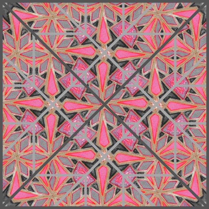 数字艺术 标题为“Pink flower” 由Kira Habyb Abud, 原创艺术品, 2D数字工作