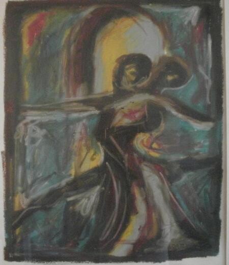 Painting titled "Dance" by Hadara Levin Areddy, Original Artwork, Oil