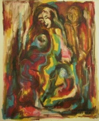Painting titled "Family" by Hadara Levin Areddy, Original Artwork, Other