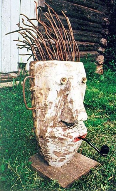 Скульптура под названием "the gardener" - Haje Holmström, Подлинное произведение искусства