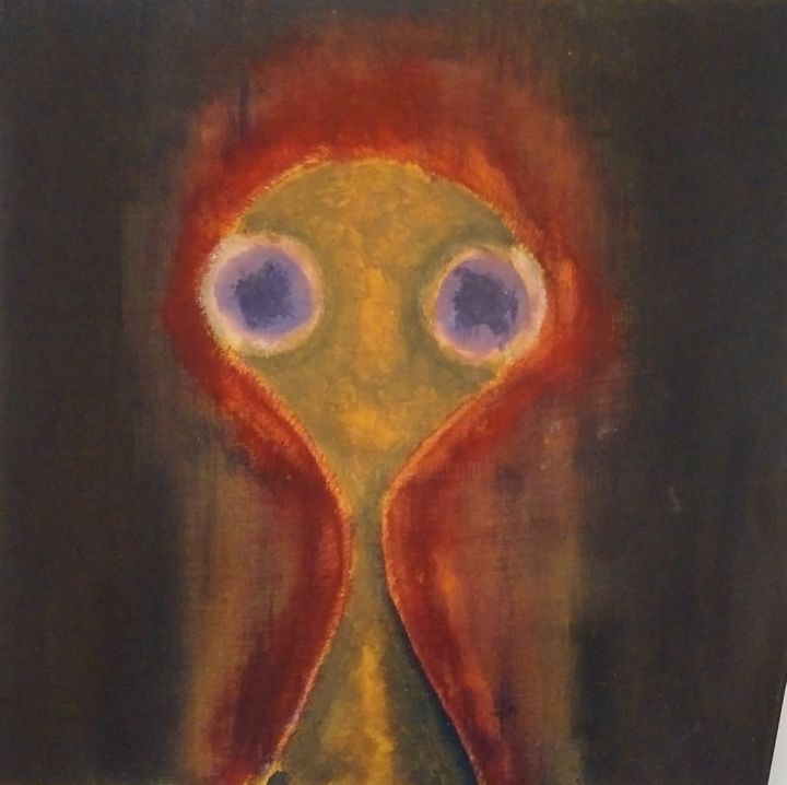 Schilderij getiteld "Aliens Collection" door Saeid Hajjar, Origineel Kunstwerk, Acryl