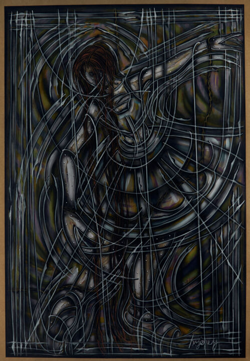 Peinture intitulée "KA1910070011-40 (Ba…" par Hakan Yöney, Œuvre d'art originale, Aérographe