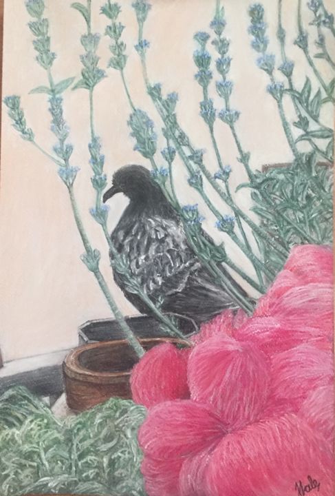 "Pink" başlıklı Tablo Hale Bilek tarafından, Orijinal sanat, Pastel