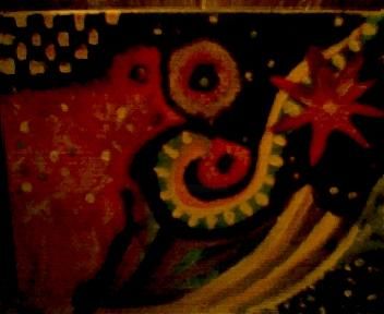Painting titled "spaced out" by Diana Bownds, Original Art,