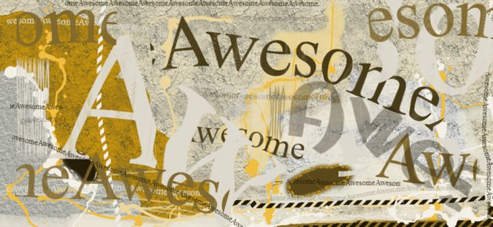 Digital Arts με τίτλο "Awsome" από Fatima Hameurlaine, Αυθεντικά έργα τέχνης