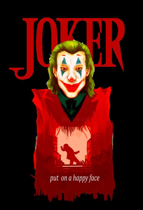 Arts numériques intitulée "Joker" par Hamilton Victor, Œuvre d'art originale, Peinture numérique