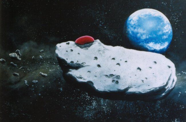 Pintura titulada "Astéroïdes" por André Hamelin, Obra de arte original
