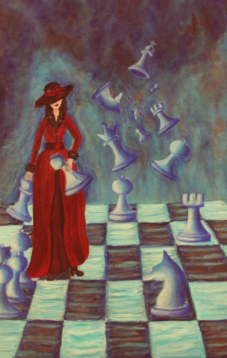 Painting titled "Life Game" by Hana Agić, Original Artwork, Acrylic