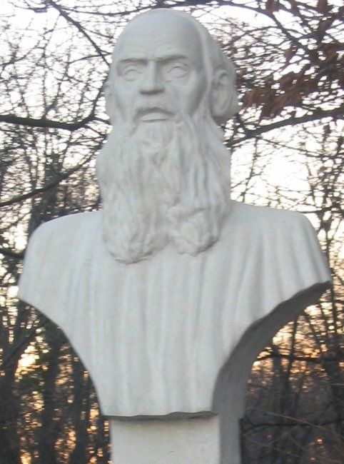 Sculpture titled "L.Tolstoi" by Alexandru Hanc, Original Artwork