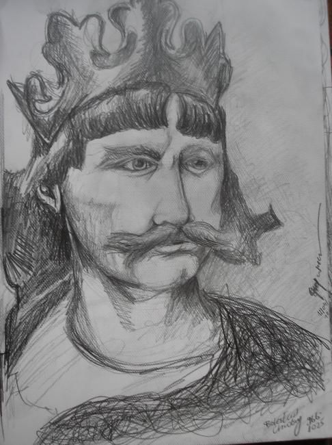 Drawing titled "Boleslaw Chrobry" by Grzywacz, Original Artwork