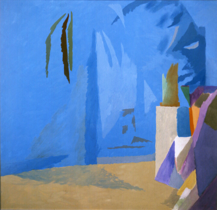 「"Palme",1981」というタイトルの絵画 Hannes Hofstetterによって, オリジナルのアートワーク, オイル