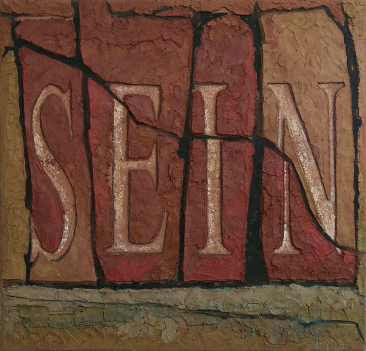 Pittura intitolato ""SEIN", 2002" da Hannes Hofstetter, Opera d'arte originale, Altro