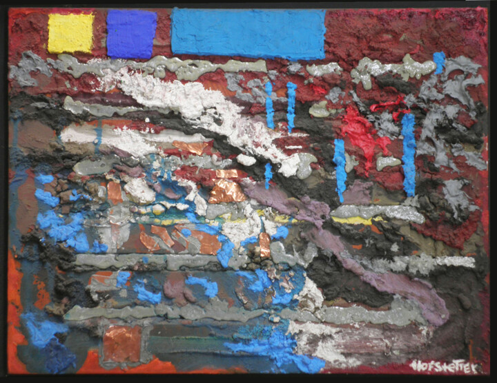 Painting titled "Metal Fields" by Hannes Hofstetter, Original Artwork, Acrylic