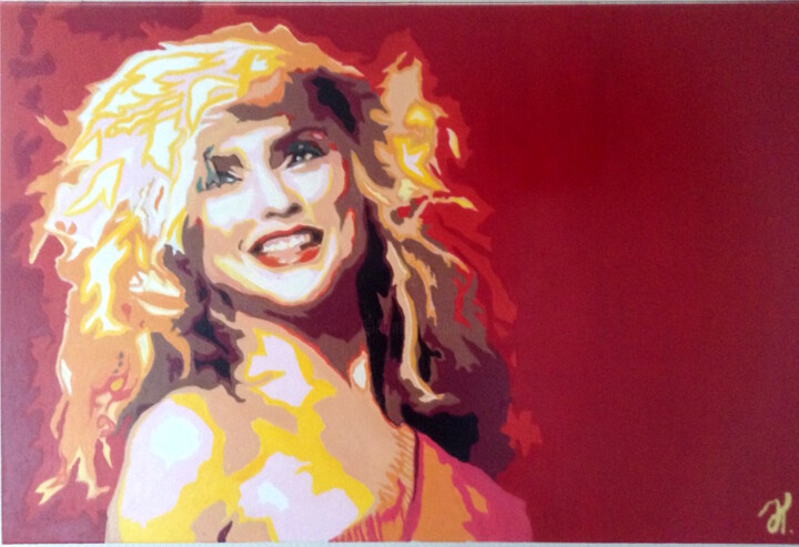 Peinture intitulée "Debbie Harry - Blon…" par Hans Veltman, Œuvre d'art originale, Huile Monté sur Châssis en bois