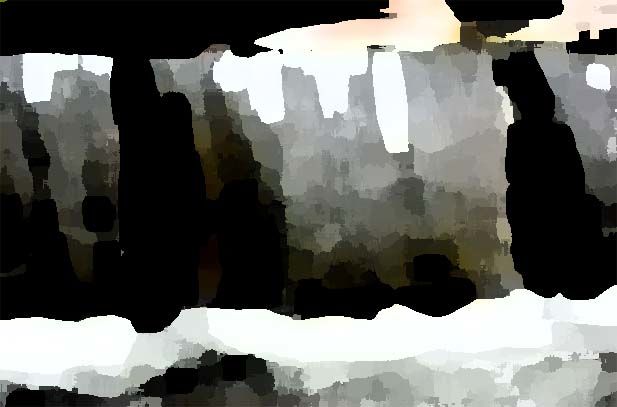 Painting titled "waterfall" by Lillemor Hansson, Original Art,
