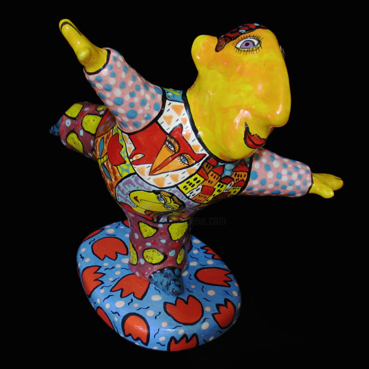 Sculpture titled "Ceramic figurine "N…" by Gera, Original Art, Ceramics