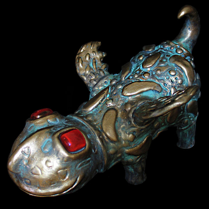Sculpture titled "Dragon" by Gera, Original Artwork, Ceramics