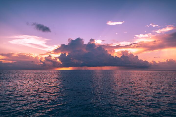 Photography titled "SEA SUNSET" by Har Kwan Luk, Original Artwork, Digital Photography