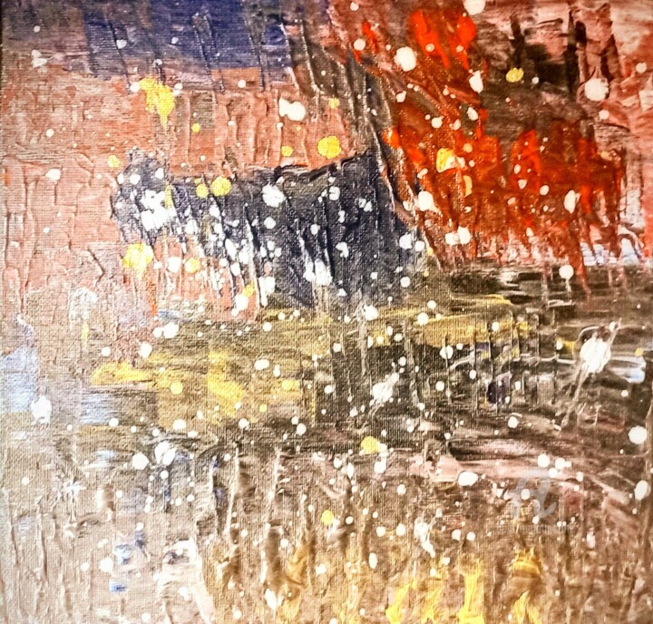 Peinture intitulée "the universe" par Harald Brandl, Œuvre d'art originale, Acrylique