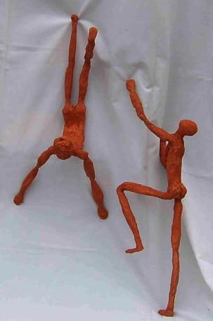Sculpture intitulée "Les enfants qui jou…" par S Eymond Laritaz, Œuvre d'art originale