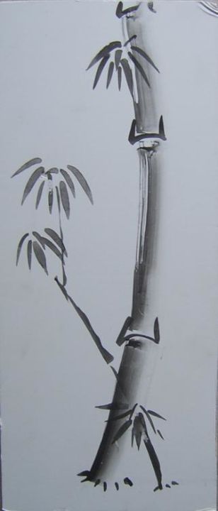 Sculpture intitulée "Bambous" par S Eymond Laritaz, Œuvre d'art originale