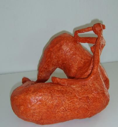 Sculpture intitulée "La généreuse autre…" par S Eymond Laritaz, Œuvre d'art originale, Plâtre