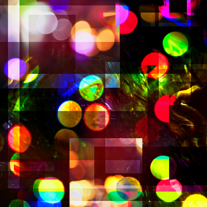 Digitale Kunst getiteld ""Circles"" door Harold Vernhes, Origineel Kunstwerk, Digitale collage