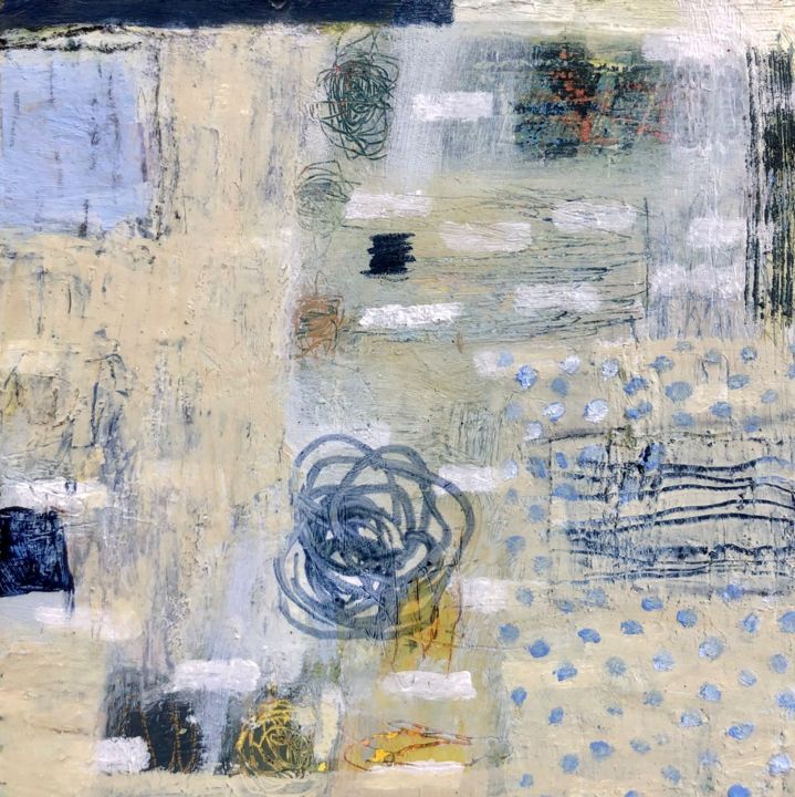 Painting titled "Drift" by Jacqui Harris, Original Art, Oil