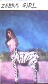 Painting titled "Zebragirl" by Harry Weisburd, Original Artwork