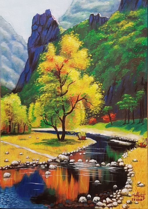 Artwork: Colourful landscape