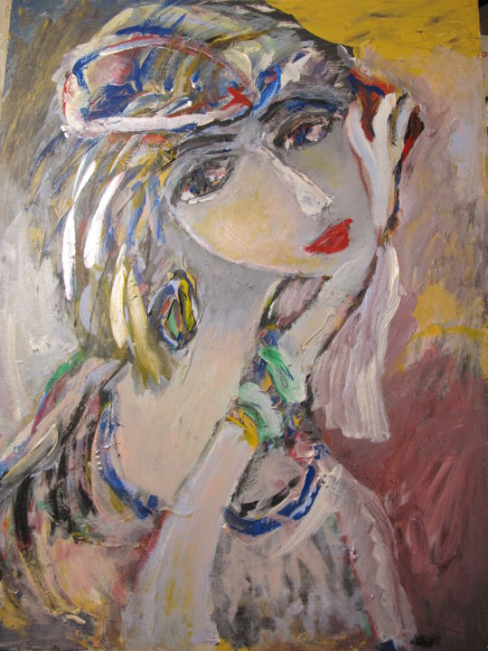 Malerei mit dem Titel "Грета. Невеста." von Dr Hasai Aliev, Original-Kunstwerk, Andere
