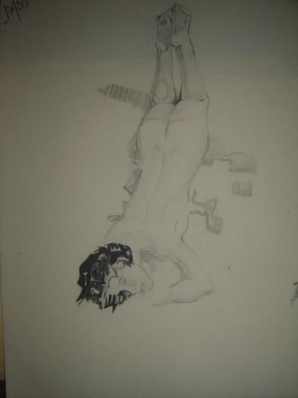 Drawing titled "Asleep" by Francisco Martinez, Original Artwork