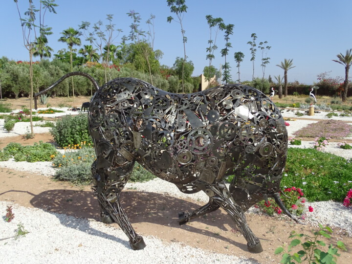 "Sculpture Taureau p…" başlıklı Heykel Hassan Laamirat tarafından, Orijinal sanat, Metaller