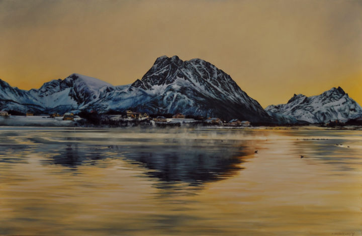 Malarstwo zatytułowany „Norway” autorstwa Katarzyna Skośkiewicz, Oryginalna praca, Olej