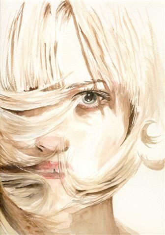 Peinture intitulée "Blonde" par Gérard Hauet, Œuvre d'art originale, Huile