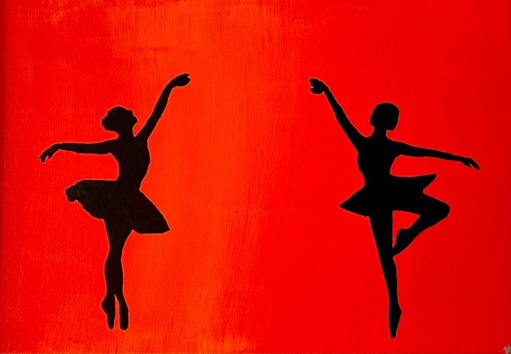 绘画 标题为“Dance” 由Havana Wilson, 原创艺术品, 丙烯 安装在木质担架架上